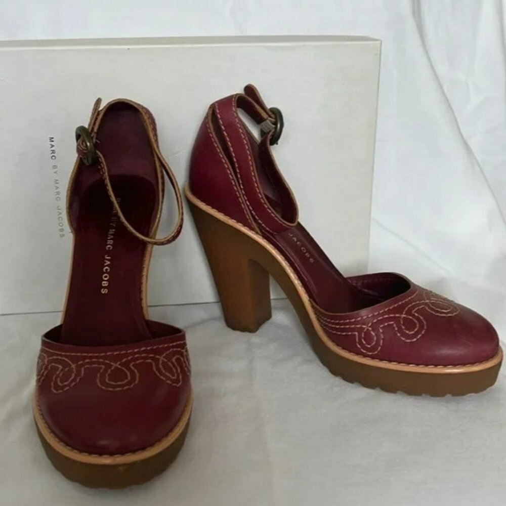 Marc by Marc Jacobs Platform Mary Janes.  SZ 38 - Picture 2 of 4